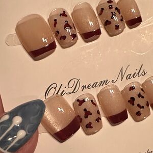 Handmade “safari” style nails